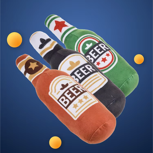 Yeni peluş dolu votka viski şişeleri ses Pet köpek dişleri oyuncak taşlama. - Product Image 6