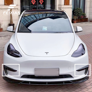 Pour Tesla Model 3 2019-2024 Kit Carrosserie Complet (Lèvre Avant, Lèvre Arrière, Jupes Latérales, Ailerons Latéraux, Canards de Pare-chocs) en ABS Poli, Installation Facile - Product Image 6