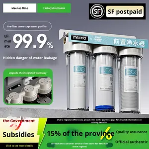 Purificador de Agua Doméstico de Plástico con Prefiltro de Carbón Activado de Tres Etapas de 10 Pulgadas, Subsidio Gubernamental, para Grifo de Cocina y Máquina de Hielo, Gran Capacidad - Product Image 4