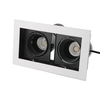 Module LED encastré carré commercial réglable en aluminium, standard australien, design architectural moderne, pour usage hôtelier, haute performance
