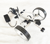 Chariot de golf électrique pliable PRO en aluminium, double moteur 400W, capacité de charge 30kg, design léger
