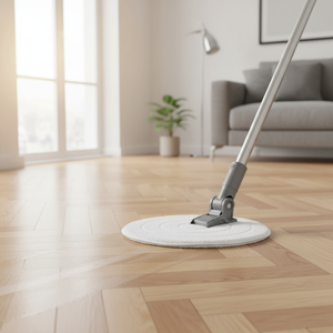 Gizmop 43 cm Microfiber Floor Pad Antibacterial Self-Wringer Design Durable Reusable Sustainable Parquet Flooring <b>Dry</b>/Wet - Product Image 3