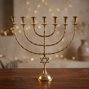 Candelabro Menorah GlowElite con Base de Estrella de David para Actividades Religiosas - Product Image 3