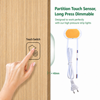 Interrupteur tactile pour bande LED haute tension 220V 110V, capteur tactile LED 1A, capteur tactile encastré 3A pour surface en bois