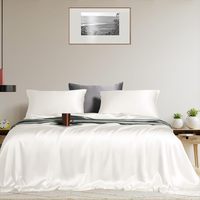 Ensemble de literie Tencel 4 pièces de qualité supérieure 300TC, personnalisable en gros, certifié Oeko-Tex, idéal pour les locations de vacances, appartements et maisons d'hôtes