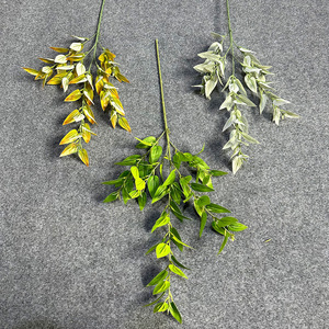 Flores Artificiales de Clematista, Ramas de 30cm-100cm, Decoración de Plástico para Interiores, para Sala de Estar y Arreglos de Boda - Product Image 2