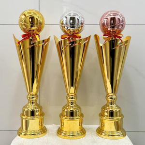 Trofeo de fútbol de plástico Shanchen, Copas de diseño personalizado en blanco, <span class=keywords><strong>Copa</strong></span> Trofeo, fabricación de medallas y trofeos de campeón de fútbol de oro - Product Image 2