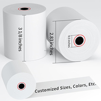 Rouleaux de papier thermique sans BPA pour imprimantes de caisse, terminaux ATM/POS, 80x60mm, directement de l'usine