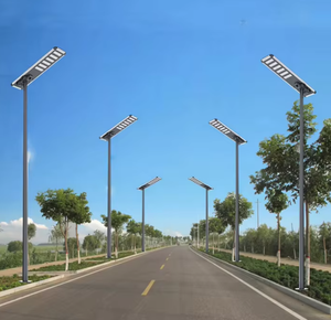 <span class=keywords><strong>Lampe</strong></span> <span class=keywords><strong>solaire</strong></span> de rue hybride tout-en-un professionnelle IP65, détachée, 60W-150W, détecteur de mouvement LED, alimentée par batterie, utilisation en extérieur - Product Image 1