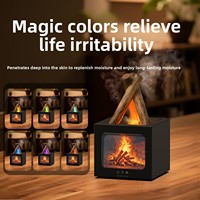 Diffuseur d'arômes de style nouveau, effet flamme de cheminée, pulvérisateur automatique, alimentation USB, fonctionnement silencieux, diffuseur d'aromathérapie
