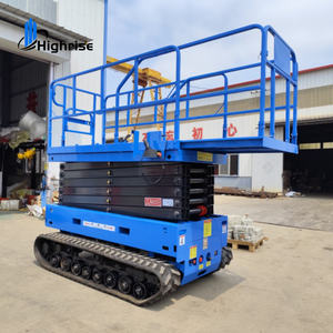 Sollevatore a forbice fuori strada a forbice elettrico semovente cingolato sollevatore a forbice idraulico 24v tipo a forbice aereo 8M AC + DC - Product Image 4