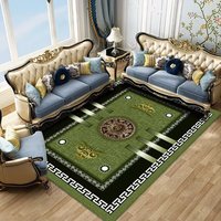 Tapis persan bleu gris velours, imprimé vintage, antidérapant, tapis de sol doux, tapis de salon, médaillon oriental, décoration intérieure, grand format
