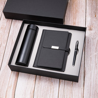 Coffret Cadeau d'Entreprise Personnalisé en Papier Imprimé UV avec Tasse Isotherme, Carnet et Clé USB – Cadeau de Bureau Pratique pour Promotion d'Entreprise