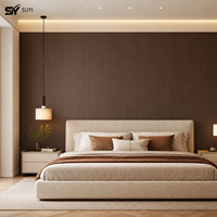 Panneaux muraux intérieurs imperméables de haute densité de qualité commerciale pour la décoration moderne des chambres d'hôtel