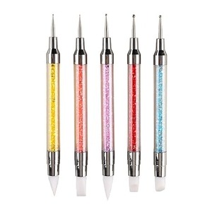 Nail Art Double-Ended Silicone Drilling Pen Multi-Color Drilling <b>Rod</b> Silicone Pick-Up Pen Drilling Embossing Pen - Product Image 1