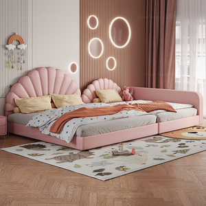 Ensemble de <span class=keywords><strong>lit</strong></span> modulaire 2 en 1 pour <span class=keywords><strong>parents</strong></span> et enfants pour dormir côte à côte Profil moderne <span class=keywords><strong>Lit</strong></span> combiné pour enfants et adultes - Product Image 3