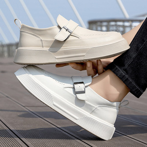 รองเท้าหนังลำลองแบบโบรกพื้นนุ่มสำหรับผู้ชายรุ่นใหม่ประจำฤดูร้อนปี 2026 |   รองเท้าลำลองแบบสวม พื้นหนา ระบายอากาศได้ดี - Product Image 1