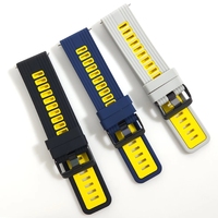 Bracelet de sport réglable en silicone de 22 mm, compatible avec les montres intelligentes, 12 couleurs, unisexe, confortable, accessoires