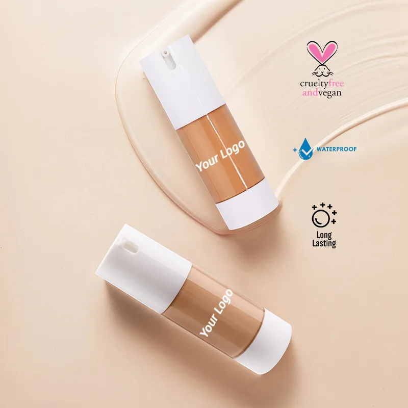 High Quality Liquid Foundation for Dark Skin with Full Coverage and Waterproof Formula