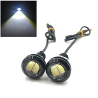 Feux antibrouillard 5630 2smd Eagle Eye 18mm, lampe à vis LED pour voiture, 12V, étanche, feux de freinage LED, feux de jour pour voiture, blanc, bleu, rouge