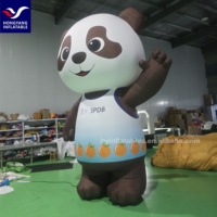 Panda gonflable avec bambou, panda chinois personnalisé gonflable pour la publicité