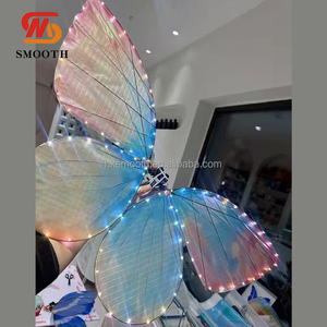 SMOOTH Wedding <b>Decoration</b> Show Bionic Electric <b>Butterfly</b> LED Light Fabric Remote Control Flying <b>Butterfly</b> - Product Image 6