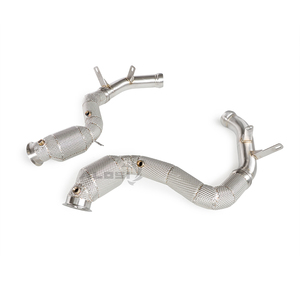 Tuyau d'échappement pour Mercedes Benz AMG GT63 <span class=keywords><strong>GT63S</strong></span> 4.0T W213 2014-2023 avec tuyau de descente en acier inoxydable isolé pour - Product Image 4