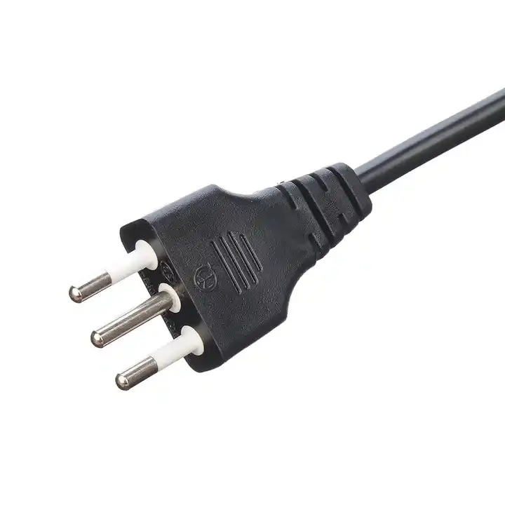 Iec-60320 3 Prong H05vv - F 3G 0.75 Power Cord C19 To C20 Connector CU/COPPER Conductor Type L Plug Italian Power Cord