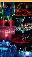 Tube néon flexible en silicone LED DMX noir 360°, lumières DJ programmables, tube néon D22 pour festivals de musique et raves