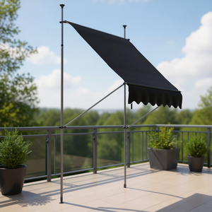 Toldo Extensible de Aluminio para Patio DB, 3m-6m, Resistente al Viento, Lona Acrílica, Automático, para Balcón - Product Image 2