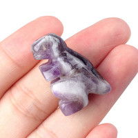 Cristal Naturel Sculpté Dinosaure 1 Pouce Miniature Animal Micro-Paysage Petit Ornement Pierre Libre Thème Animal Fourniture Transfrontalière