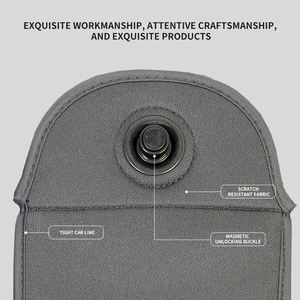 Étui en néoprène à motif vierge, protégé par RFID, verrouillable, avec fermeture éclair, doublure en polyester, longue pochette de rangement sécurisée - Product Image 3