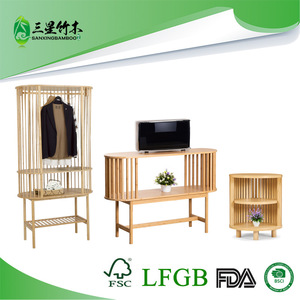 <b>Bamboo</b> coat rack, multi-layer household storage cabinet, solid wood bedside <b>table</b>, tea rack, display rack - Product Image 5