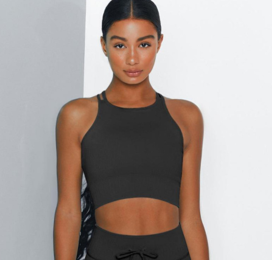 Reggiseno nero senza spalline