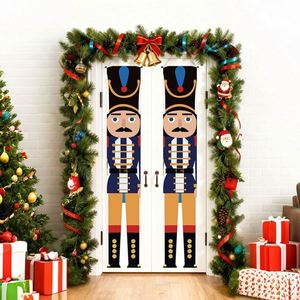 Bannière de porte de Noël Casse-Noisette 30*180cm en Polyester+PVC avec tringle de suspension pour décorations à thème festif - Product Image 4