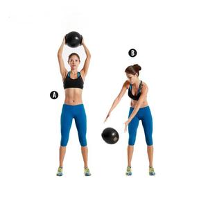 Palla da Allenamento Antiscivolo in PVC con Logo Personalizzato Rising Fitness per Palestra, Bodybuilding ed Esercizi - Product Image 2