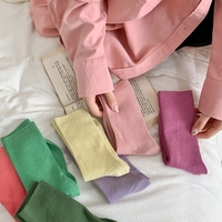WUYANG FACTORY Ins coréen hiver épais thermique femmes Tube chaussettes mode couleurs unies chaussettes chaudes femmes