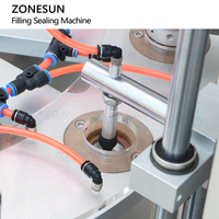 Machine de remplissage et de scellage automatique monobloc rotative à vis sans fin pour capsules de café en poudre ZONESUN ZS-GF900C
