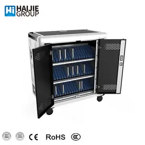 Educational Equipment Tablet Charging Cart Educational Notebook Computer Tablet Charging Cart With 4 Wheels