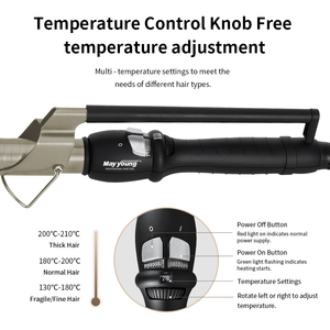 M602F Professional Titanium <span class=keywords><strong>Marcel</strong></span> Locken wickler Lockens tab - Product Image 3