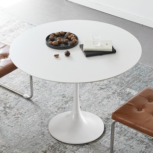 Juego de mesa de comedor redonda y sillas, 3 piezas, diseño minimalista moderno para comedor, asientos cómodos, estilo artístico - Product Image 3