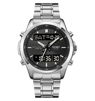 Skmei 2049 Montre Électronique à Minuteur Relojes-Hombre Al Por Mayor Relogio Digital Analogique Montres-Bracelets Homme Luxe