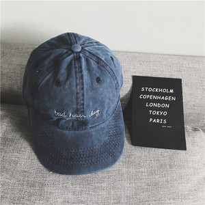 Wholesale Vintage Cotton Washed Distress Denim Sports <strong>Caps</strong> Plain 6 Panel Men Dad Hat Custom Logo Embroidery Baseball <strong>Cap</strong> - Product Image 6