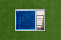 Piscine et spa modulaires hors sol personnalisées de 2,2 m avec escalier