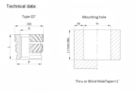 Insert fileté en laiton OEM/ODM Classe 4 M1.4 M2 M3 M5, écrou de sertissage à chaud autobloquant, micro-cannelé usiné CNC, fixation intelligente