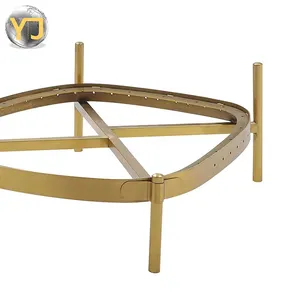 Professional Personalizado de Aço Inoxidável Design Clássico Sofá de Lazer Sofá Cadeira de Armação de Metal Cor Dourada Moldura Para sala de estar