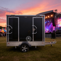 Remorque de toilettes et de douches de luxe portable à 2 postes, toilettes VIP, design moderne et écologique pour les écoles et les parcs