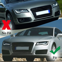 Grille de protection de phare antibrouillard avant de voiture de haute qualité avec garantie, finition brillante en nid d'abeille pour Audi A7 2011 2012 2013 2014 2015