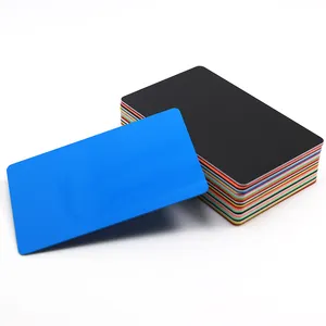 CR80空白纯蓝pvc卡可打印信用卡名片