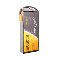 En stock, batteries Lipo originales Tattu 4s 22000mah 14.8v 25C avec XT90 pour tricopter, drone de levage lourd, UAV